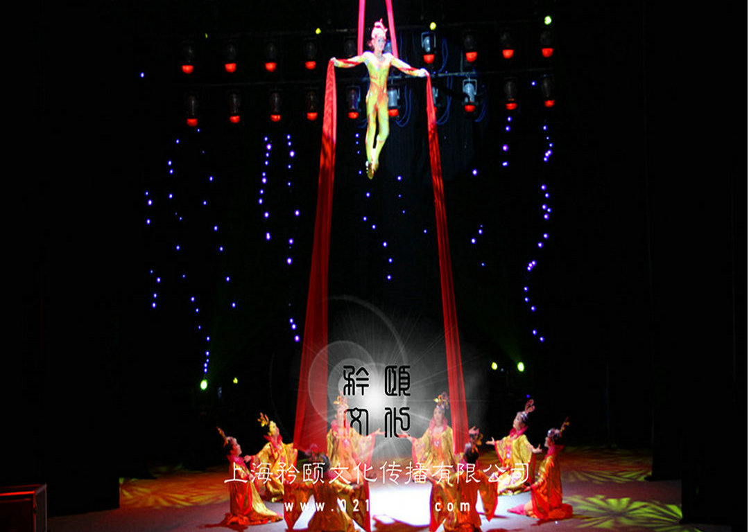 綢吊雜技